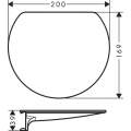 Полка для ванной Hansgrohe WallStoris 27915700 белый матовый