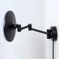 Зеркало с LED-подсветкой, 3-х кратным увеличением Wasserkraft K-1004BLACK