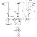 Душевая стойка Ideal Standard Idealrain Black BC749XG черная