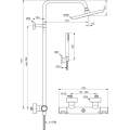 Душевая стойка Ideal Standard Ceratherm T25 Black BC748XG с термостатом, черный