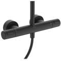 Душевая стойка Ideal Standard Ceratherm T25 Black BC748XG с термостатом, черный