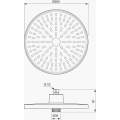 Верхний душ Ideal Standard Alu+ BD581XG черный матовый