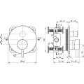 Душевая система скрытого монтажа Ideal Standard Ceraline SetA6939AA-3 хром