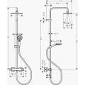 Душевая система Hansgrohe Vernis Shape Showerpipe 230 1jet 26286670 с термостатом матовый черный