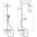 Душевая система Hansgrohe Vernis Shape Showerpipe 230 1jet 26284000 с термостатом хром