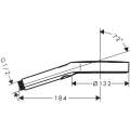 Душевая лейка Hansgrohe Rainfinity 3jet 26864670 матовый черный