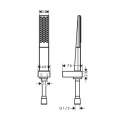 Ручной душ Hansgrohe Rainfinity 100 1jet матовый черный