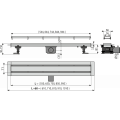 Душевой лоток AlcaPlast APZ13-DOUBLE9-850