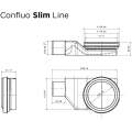 Душевой лоток Pestan Confluo Slim Line 950+ хром матовый