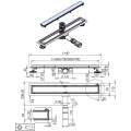 Душевой лоток Roxen Supra 91020-50 хром