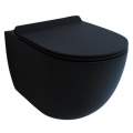 Унитаз подвесной Esbano FORTEX MB 37x55,5 SoftClose черный матовый