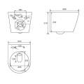 Унитаз подвесной Abber BEQUEM AC1102MB 48x37 сиденье Duroplast, микролифт, черный матовый