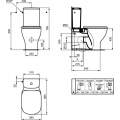 Унитаз напольный Ideal Standard Tesi AquaBlade T008201+T352701+T356801 SoftClose