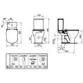Унитаз напольный Ideal Standard Tesi T008701 36,5x66,5