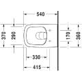 Унитаз подвесной Duravit Durastyle 2551090000