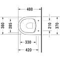 Унитаз подвесной Duravit ME by Starck 2530090000