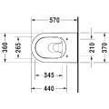 Унитаз подвесной Duravit ME by Starck 2528090000