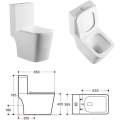 Унитаз-компакт Amore di Mare Tronto N900 36,5x65 сиденье Duroplast, микролифт, белый