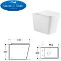 Унитаз приставной Amore di Mare Brenta PR700 36x56,5 сиденье Duroplast, микролифт