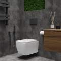 Унитаз подвесной Roxen Cube 530135-01X 36x51 с функцией биде и сиденьем дюропласт SoftClose