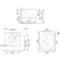Унитаз подвесной Roxen Antares Bidet 36,5x48,5 с функцией биде белый
