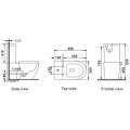 Напольный унитаз Roxen Antares 600185-01 безободковый белый SoftClose