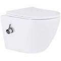 Унитаз подвесной Roxen Antares Bidet Tornado 530185-01XT 36,5x48,5 с функцией биде, сиденье Duroplast, Soft Close