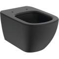 Унитаз подвесной Ideal Standard Tesi AQUABLADE 36,5x53,5 сиденье Silk Black, Slim SoftClose, черный