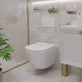 Унитаз подвесной Roxen Antares Tornado Long 53x36 сиденье Duroplast, SoftClose