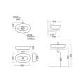 Раковина Kerama Marazzi Plaza накладная 60, белая глянцевая