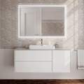 Раковина Kerama Marazzi Plaza встраиваемая сверху 55, белая глянцевая