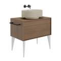 Раковина Kerama Marazzi Artbasin Sabbia накладная 50, песочная матовая