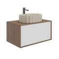 Раковина Kerama Marazzi Artbasin Conchiglia накладная 50, песочная матовая