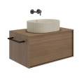 Раковина Kerama Marazzi Artbasin Vento накладная 50, песочная матовая