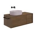 Раковина Kerama Marazzi Artbasin Vento накладная 50, мальва матовая