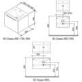 Набор Ravak Classic 80L (Умывальник Classic 800L + Тумба под умывальник SD 800L Classic II)