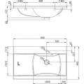 Набор Ravak Classic 80L (Умывальник Classic 800L + Тумба под умывальник SD 800L Classic II)