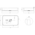 Умывальник накладной UMY-Home UMY REA 54x34,5 U-Solid белый матовый