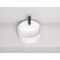 Умывальник Salini ARMONIA TOP 02 S-Sense 130116G 45x45 без отверстия, белый глянец