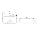 Умывальник Abber Rechteck AC2209MY 61x37,5 желтый матовый