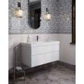 Раковина Kerama Marazzi CUBO подвесная/мебельная 100, белая глянцевая