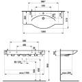 Умывальник накладной Laufen PALACE 8.1170.4.000.104.1 120x51