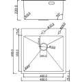 Кухонная мойка Roxen Simple 560220-45 45x45 сатин