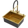 Кухонная мойка Roxen Simple 560220-60G 60x50 PVD gold