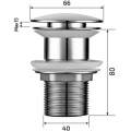 Умывальник Roxen Debba 570115 40x40 с донным клапаном PD01W белый