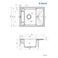 Гранитная мойка Deante Magnetic ZRM_N11A черный