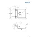 Гранитная мойка Deante Magnetic ZRM_G103 графит металлик