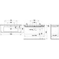 Умывальник Laufen Living Square 8164360001041 130x48