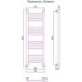 Полотенцесушитель водяной Сунержа Богема+ 1000x300 хром (прямой)