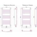 Полотенцесушитель водяной Сунержа Богема+ 800x400 без покрытия (прямой)